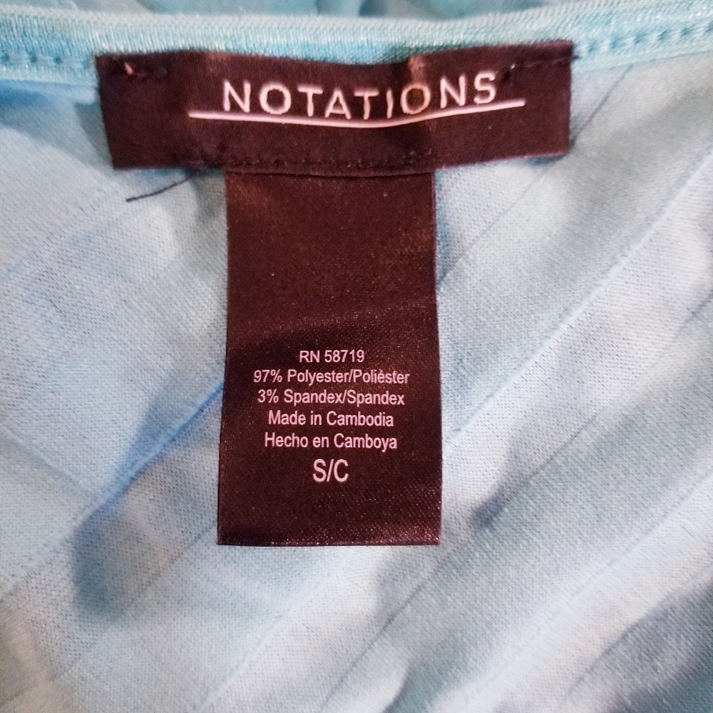 Notations Women's Ruffled Top Small - Picture 3 of 3